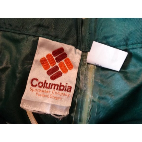 Eary Vtg COLUMBIA SPORTSWEAR Co Waterproof PANTS Rainwear Portland Oregon M‎ - Picture 3 of 5